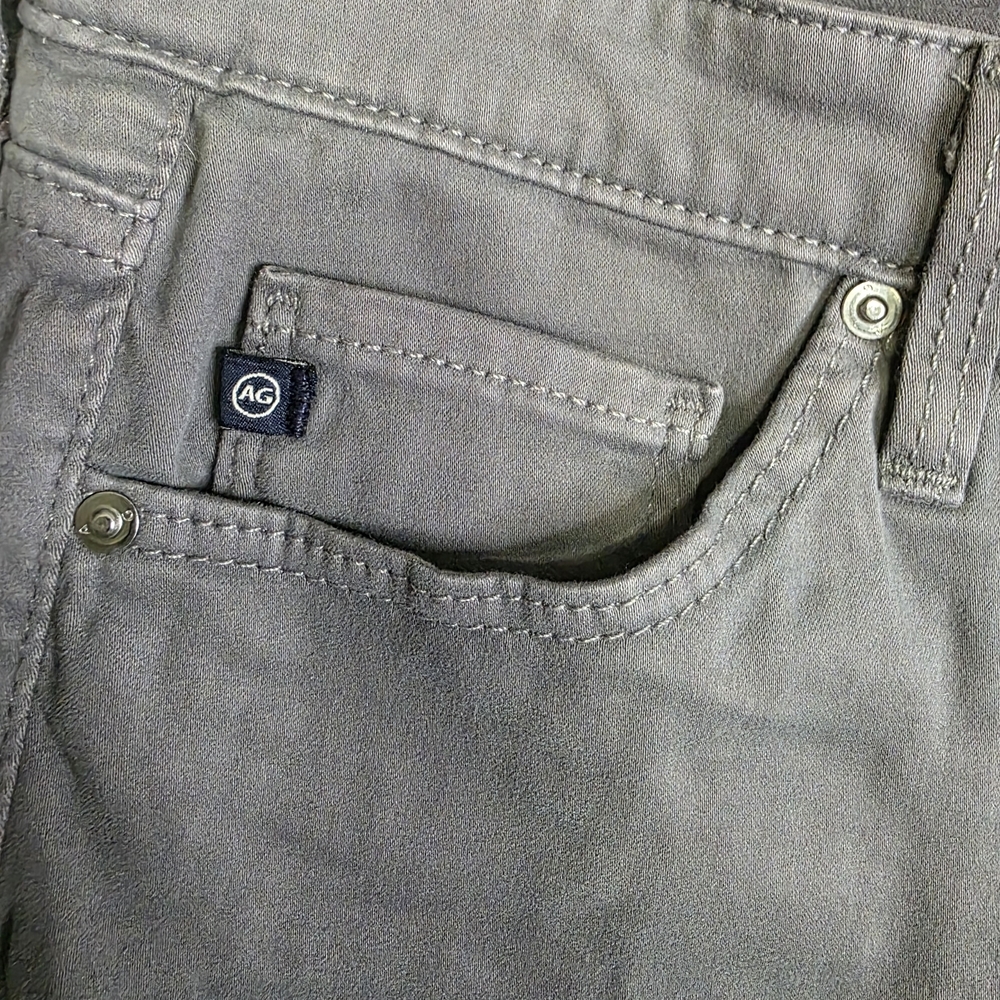 AG Adriano Goldschmied Men's Charcoal Slim Jeans - Picture 4 of 8